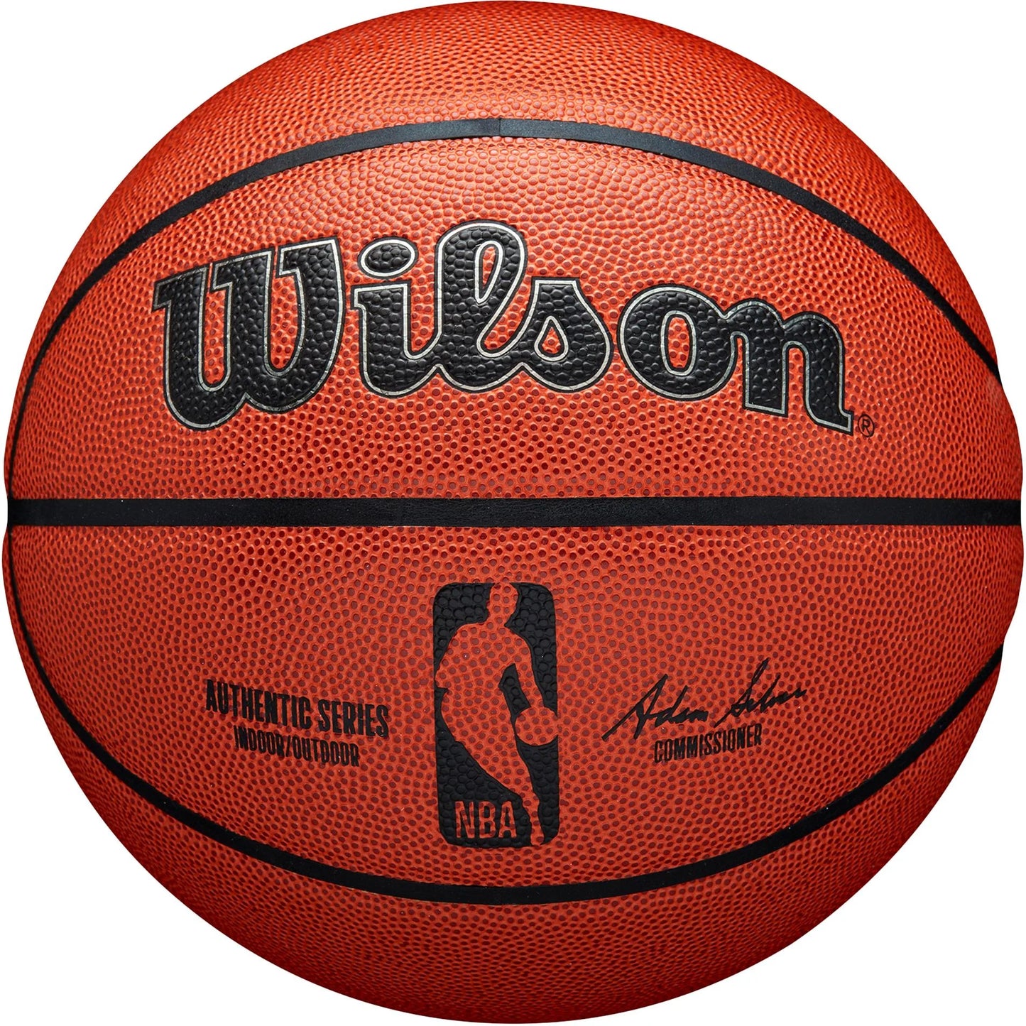 Nba Authentic Indoor/Outdoor Basketball, Brown, 29.5 In.