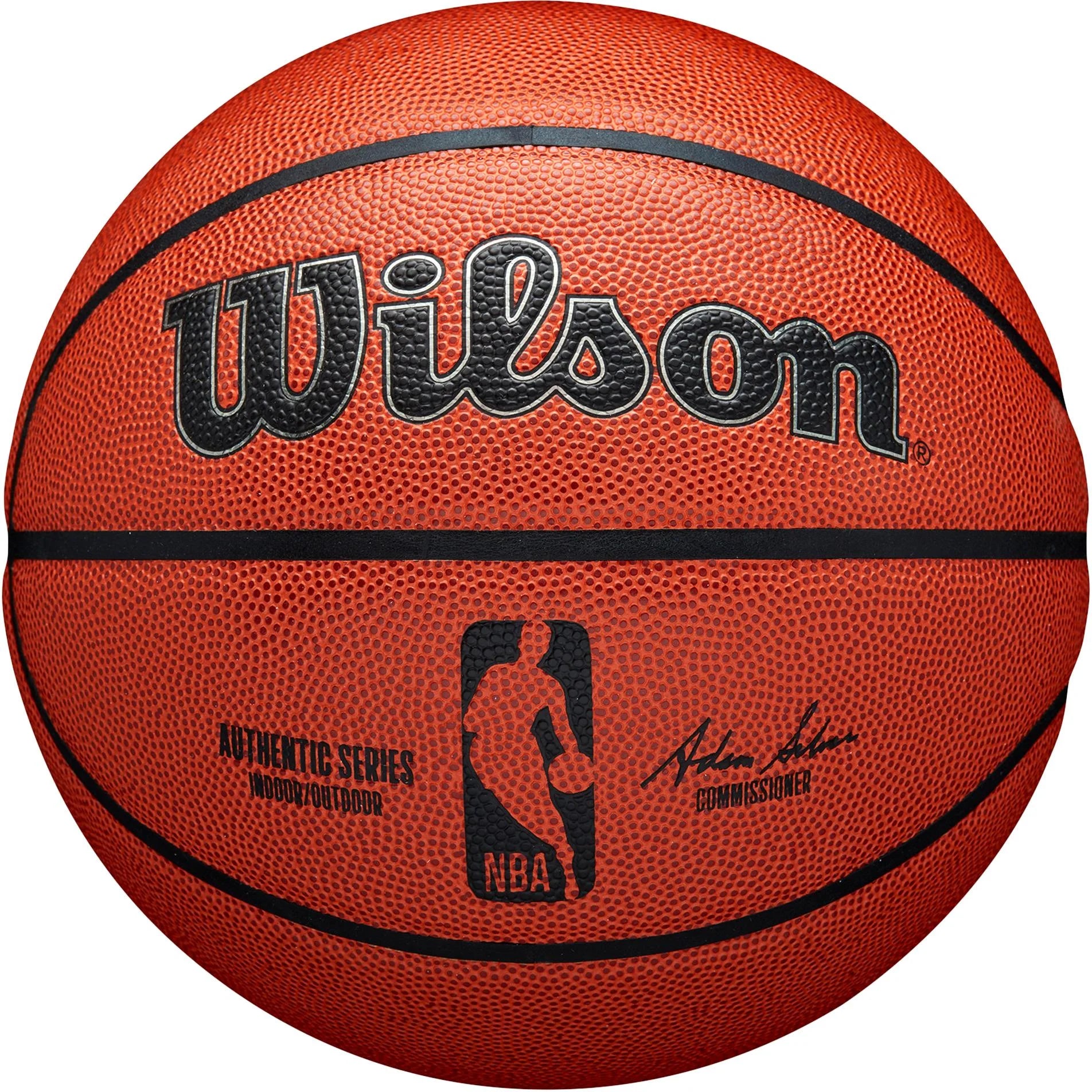 Nba Authentic Indoor/Outdoor Basketball, Brown, 29.5 In.
