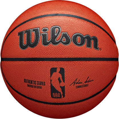 Nba Authentic Indoor/Outdoor Basketball, Brown, 29.5 In.
