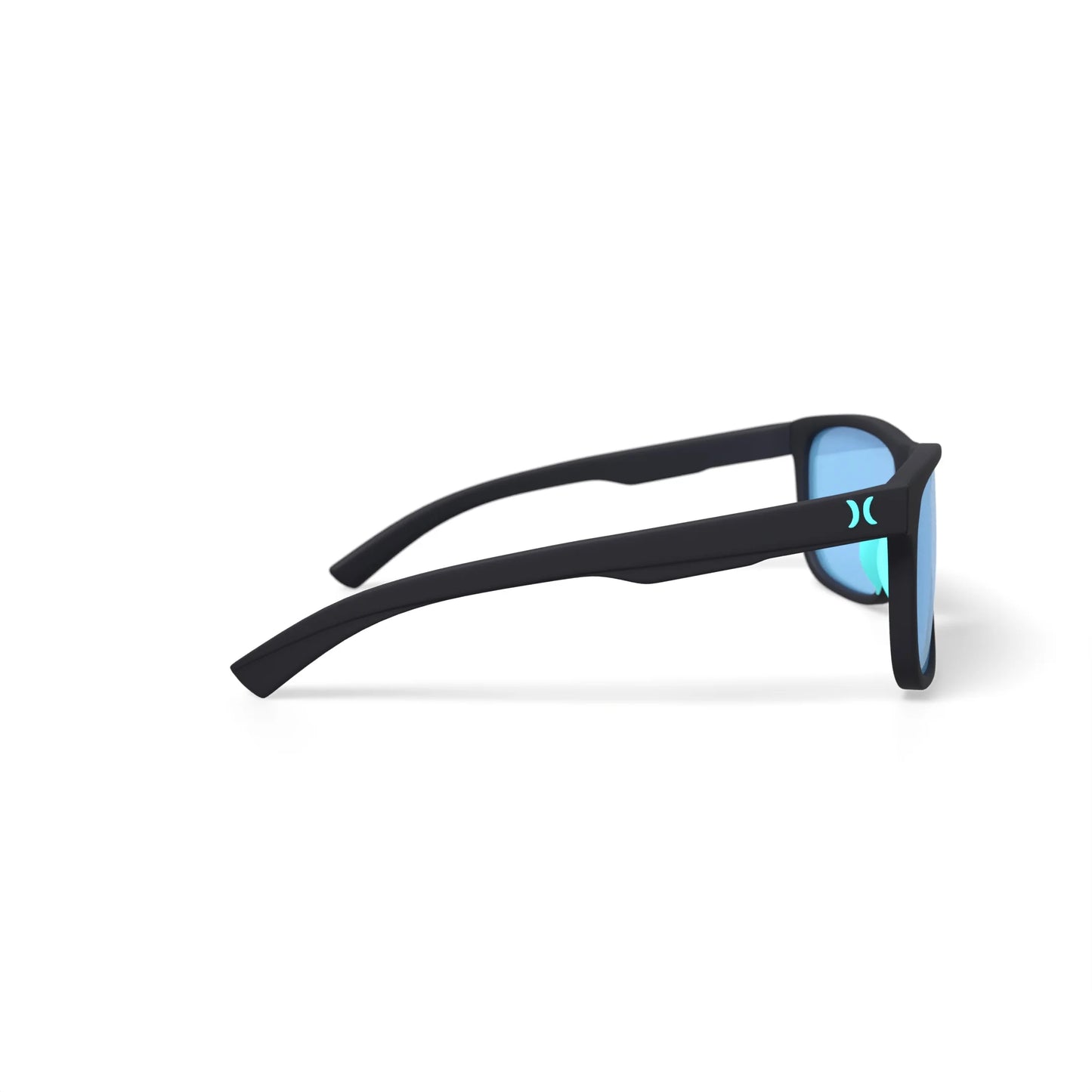 Men'S Rx'Able Sport Polarized Sunglasses, HSM3007P Peak, Matte Black/Blue, 56-17-135, with Case